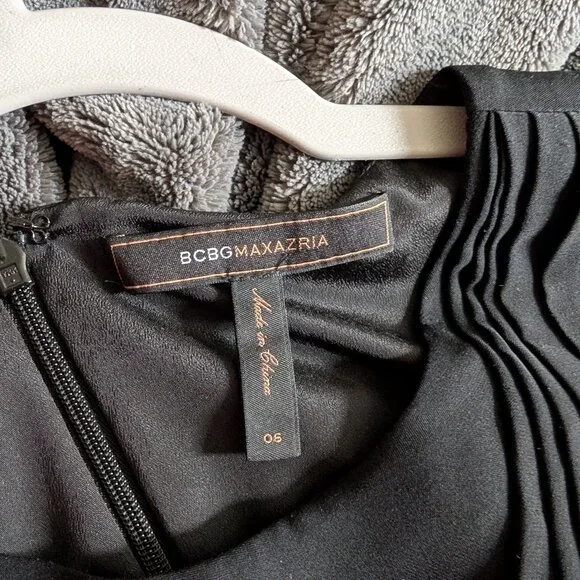 Silk BCBG Maxazria black dress size 6 - Picture 9 of 15
